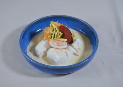 Retour du pêcheur (turbot, sole, cabillaud, lotte, scampis bio)